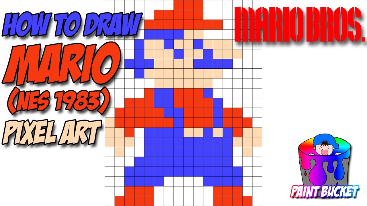 1280x720 How To Draw Mario Pixel Art 8 Bit