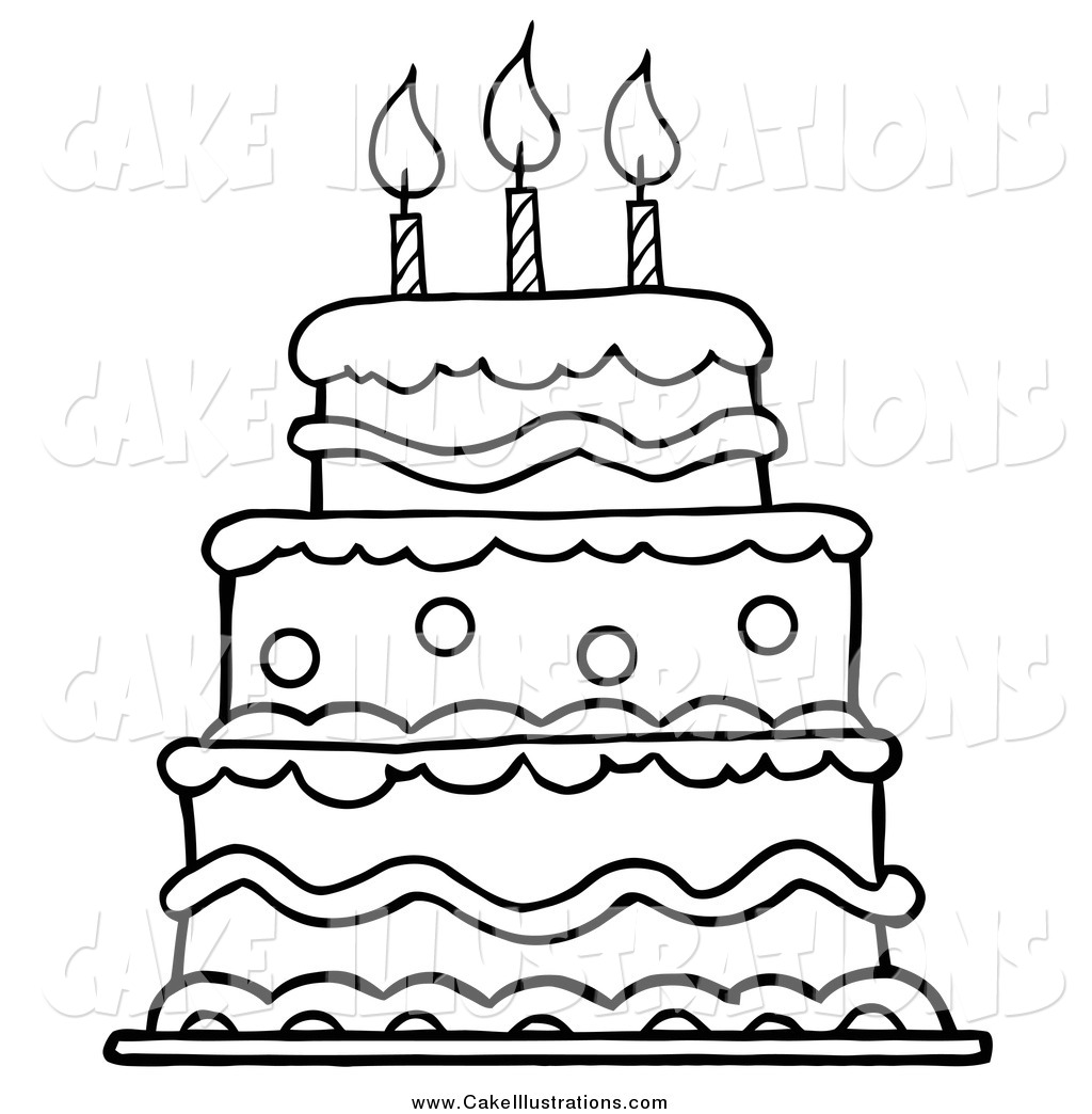 1024x1044 Collection Of Black And White Cake Drawing High Quality