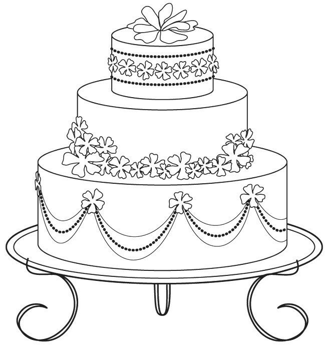 671x699 The 215 Best Coloring Cake's Images On Coloring Books