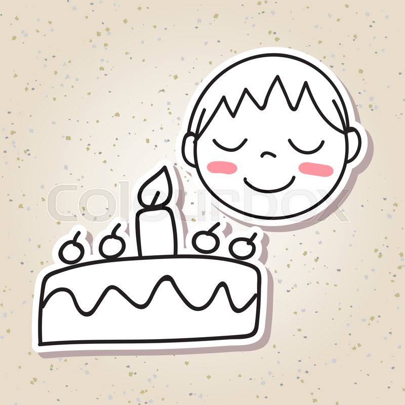 800x800 Hand Drawing Cartoon Concept Happiness, Happy Kid, Boy Smile