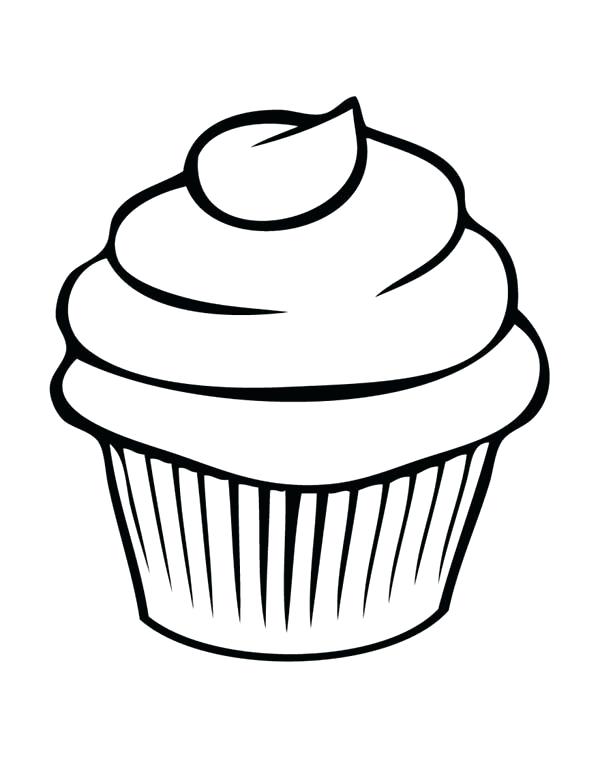 600x776 Coloring Pages Cupcakes Cupcake Black And White Cupcake Drawings