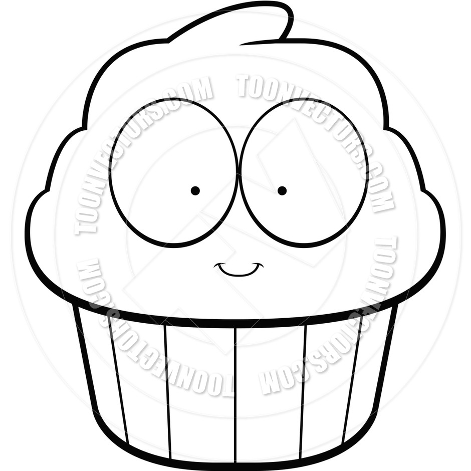 940x940 Cupcake Drawing Black And White At Getdrawings Com Free For Simple