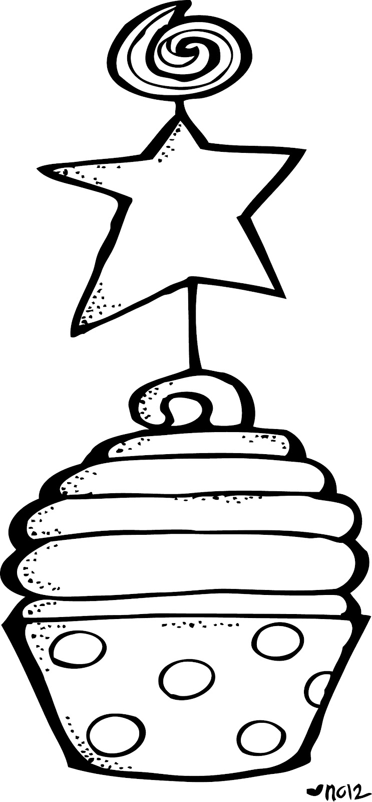 743x1600 Cupcake Black And White Cupcake Outline Clipart Black And White