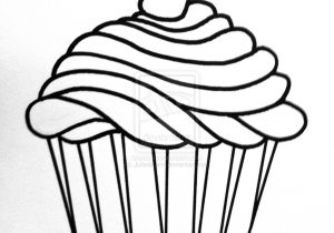 300x210 A Drawing Of A Cupcake
