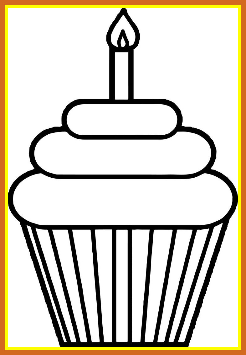 Black And White Cupcake Drawing at GetDrawings | Free download