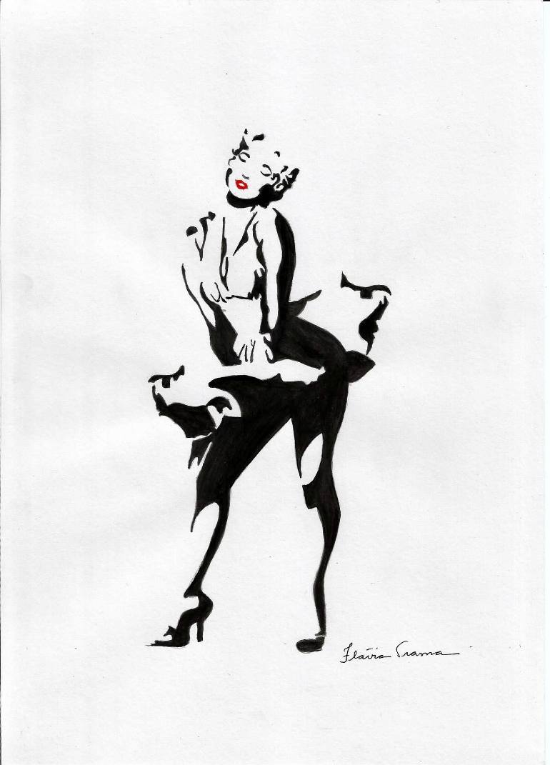 770x1071 Saatchi Art Marilyn Monroe Painting By Flavia Trama