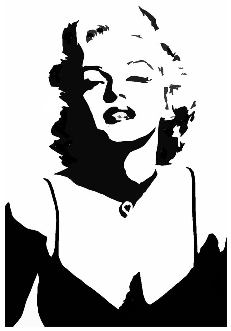 736x1056 Collection Of Marilyn Monroe Shadow Drawing High Quality