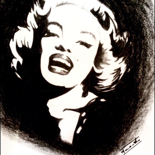 640x640 Marilyn Monroe Negative By Amygrotti12