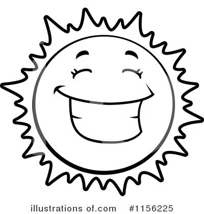 400x420 Drawn Sun Black And White