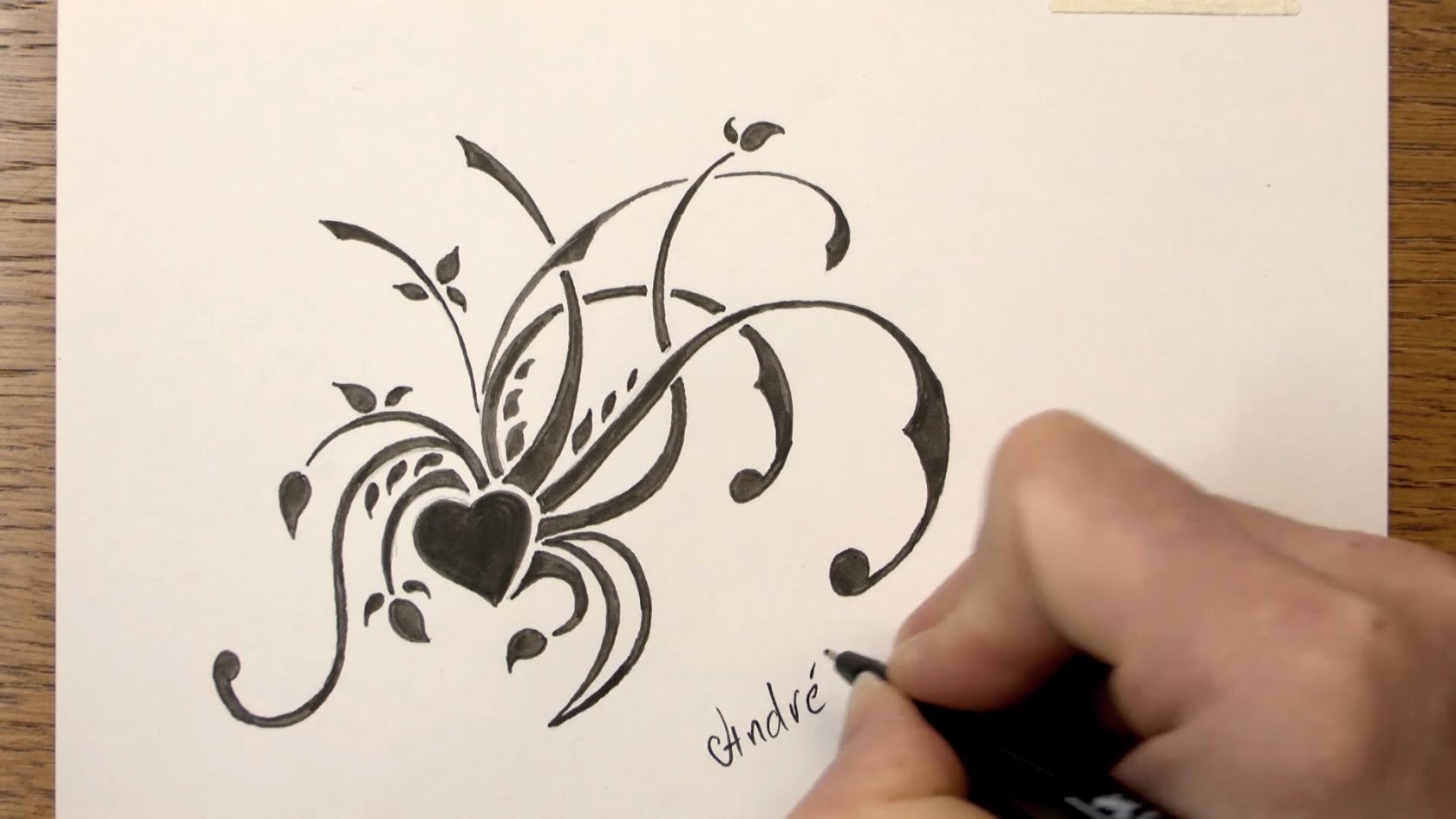 1679x945 How To Draw A Simple Floral Tribal Design With Markers