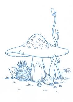236x329 Pattern Mushrooms, Forest Herbs, Poisonous Mushrooms. Vector