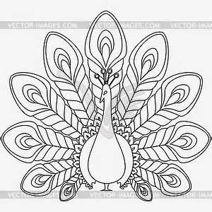 300x300 Black And White Peacock Clipart Amp Black And White Peacock Clip Art