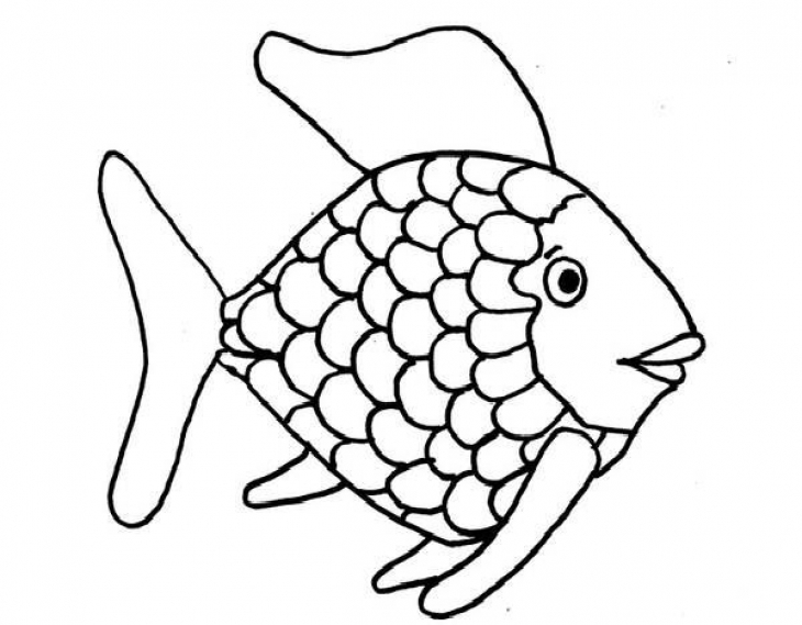 730x569 Kids Printable Rainbow Fish Coloring Page Free Fish Drawing Abc