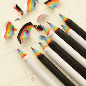 300x300 Cute Black Amp White Rainbow Pencil Drawing Painting Pencils