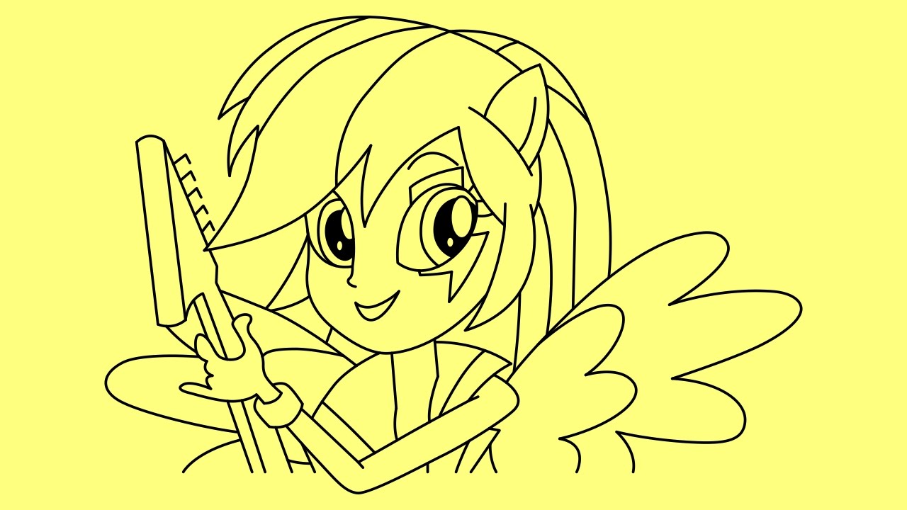 1280x720 How To Draw Rainbow Dash Human Equestria Girls Rainbow Rocks