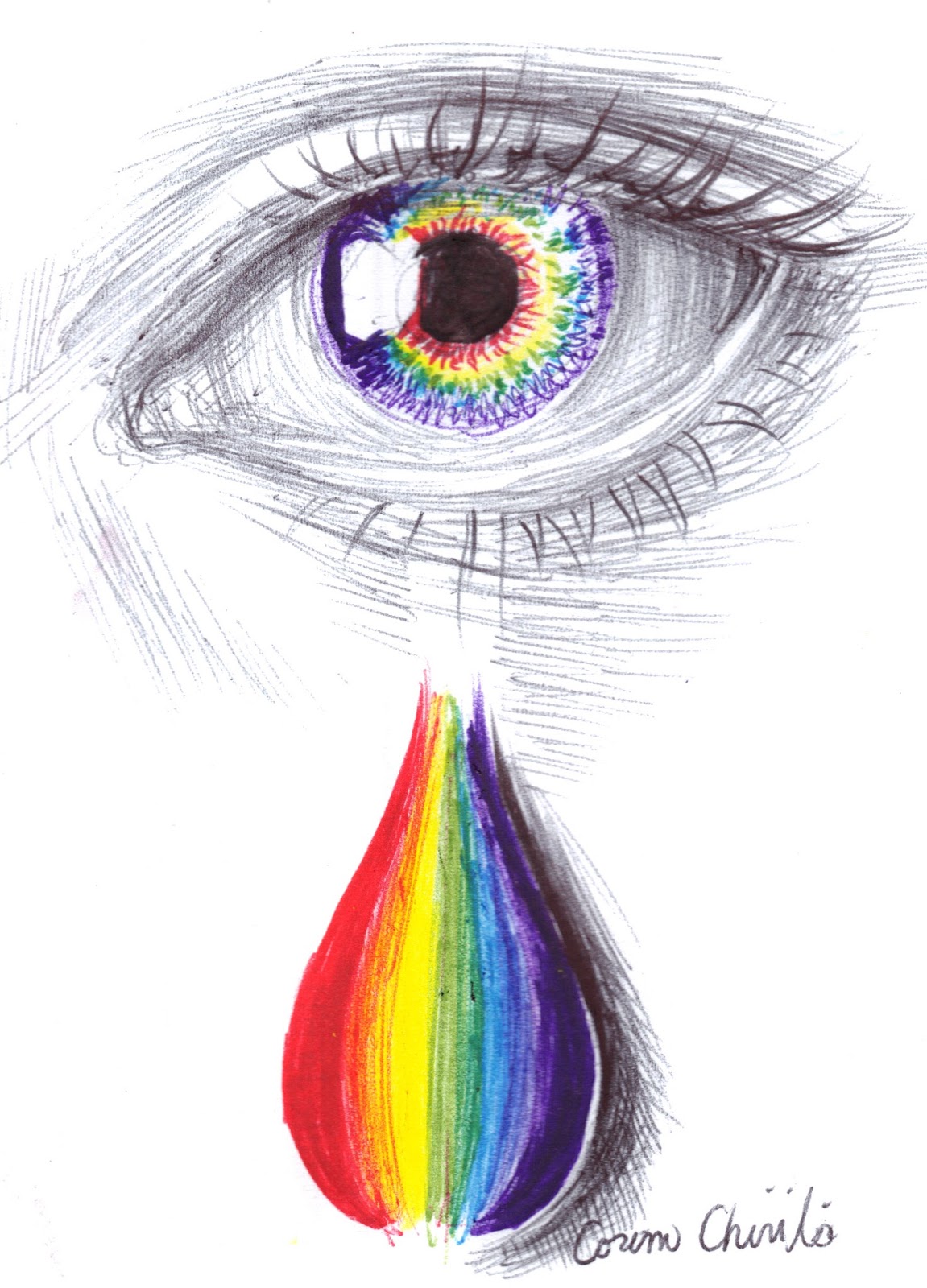 1151x1600 Art The Art Of Corina Rainbow Tears