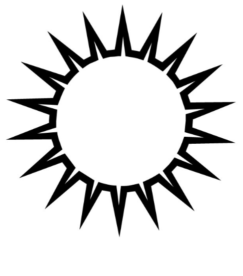 486x553 Sun Clipart Black And White Amp Sun Clip Art Black And White Images