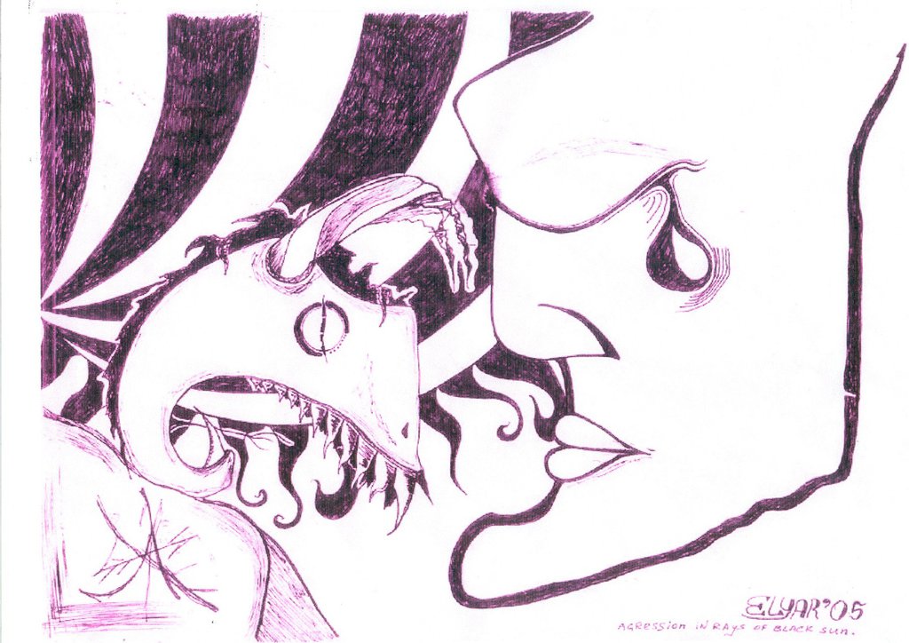 1024x724 Agression In Rays Of Black Sun By Supermaxxx