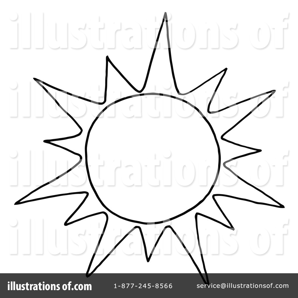 1024x1024 Black And White Sun Clipart