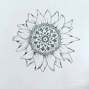 300x300 Zentangle Sun Drawings Fine Art America