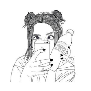 300x300 Photos Cartoon Girl Drawing Tumblr,