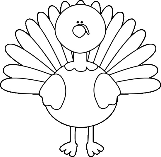550x536 Thanksgiving Clip Art Black And White Great Remarkable Turkey