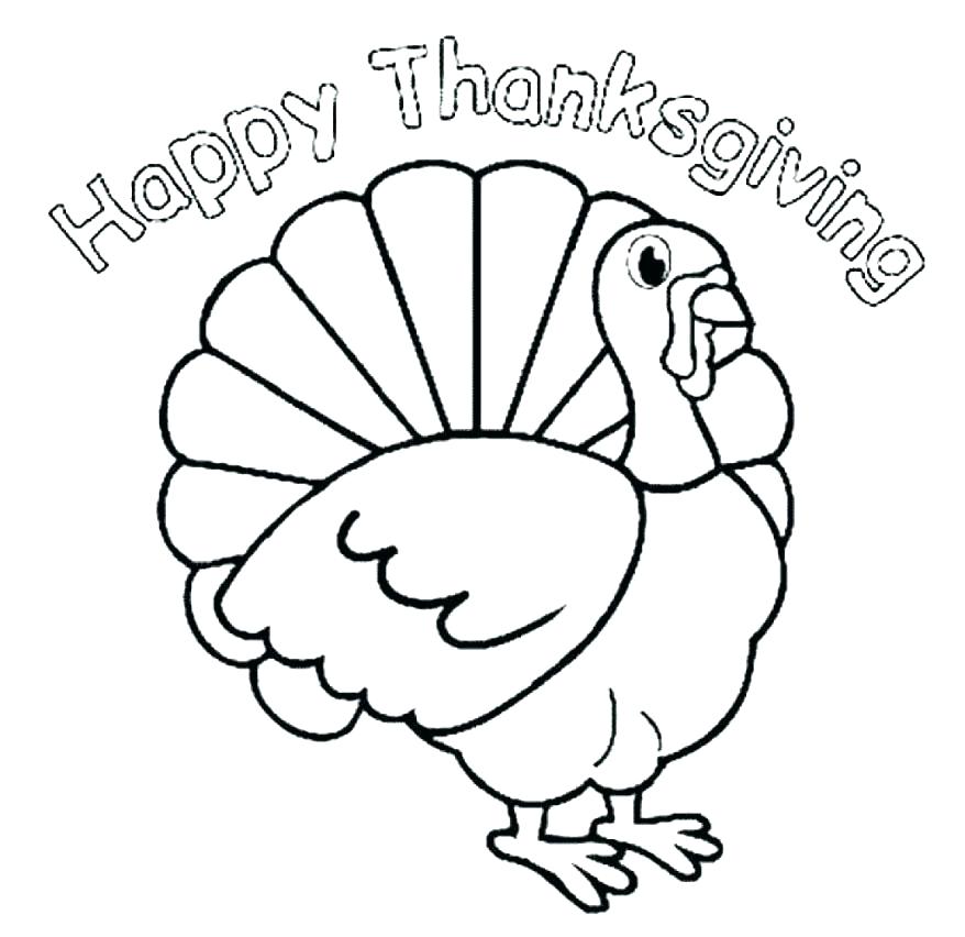 878x852 Turkey Coloring Pages Printable Black And White Turkey Coloring