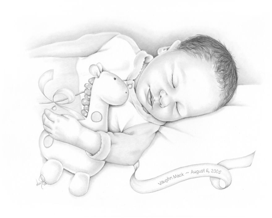 880x705 I Draw Baby Portraits For Families Who Suffered Early Losses