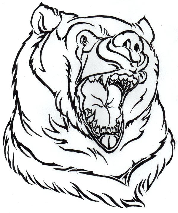 600x717 Drawing A Bear Face Teddy Bear Outline Clipart 505319 Drawing 6