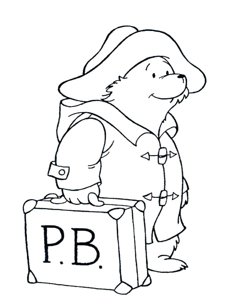 750x1000 Bear Face Coloring Page