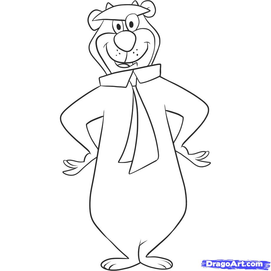 920x920 Bear Face Sketch How To Draw Yogi Bear Step 5 1 000000033233 5