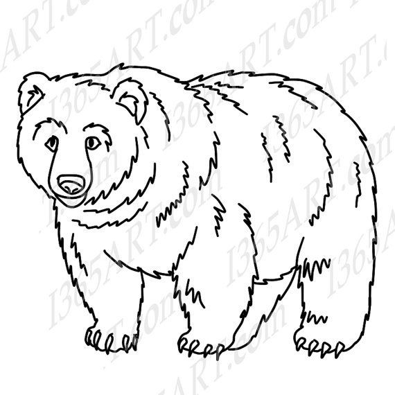 570x570 Black Bear Clipart Clipartblack Com Lovely And White