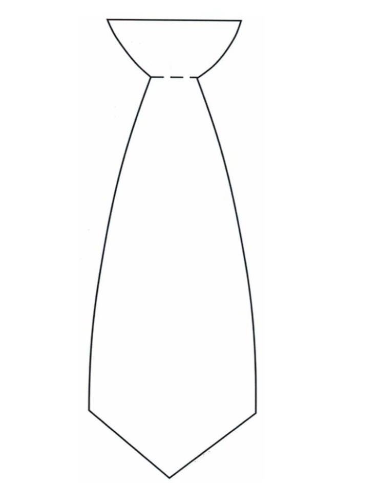 736x952 Drawn Tie Outline 3462520