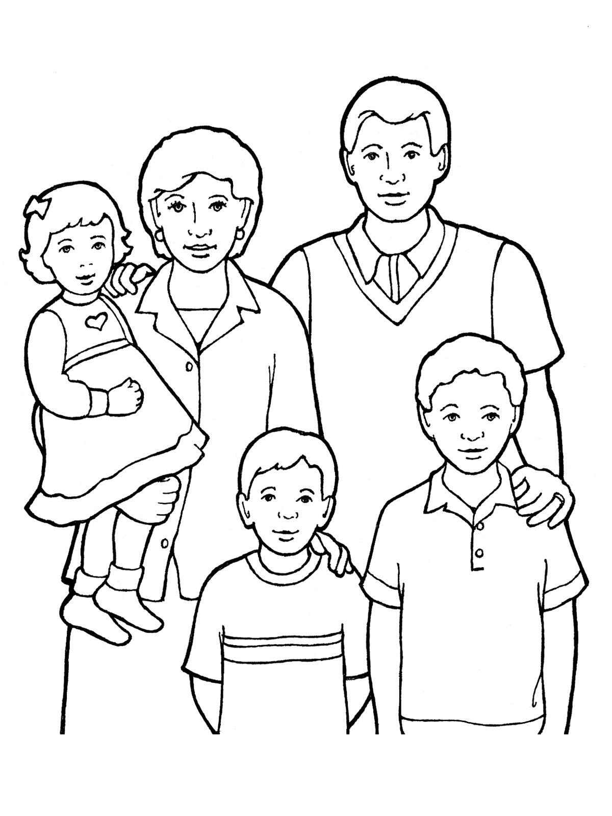 1200x1600 Family Of Five Standing Together