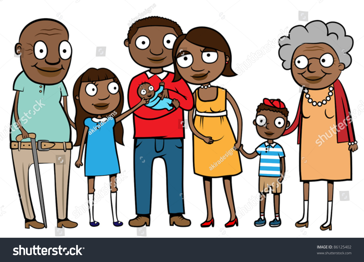 1500x1080 Gallery Black Cartoon Family,