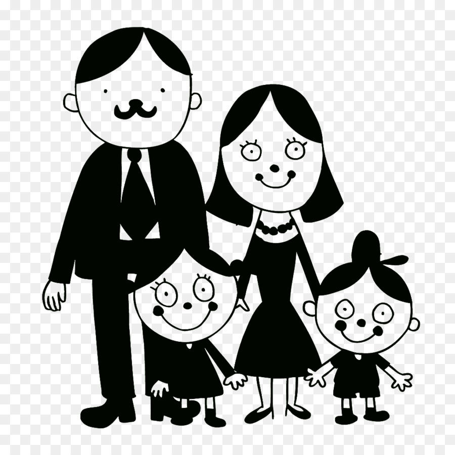 900x900 Family Drawing Illustration