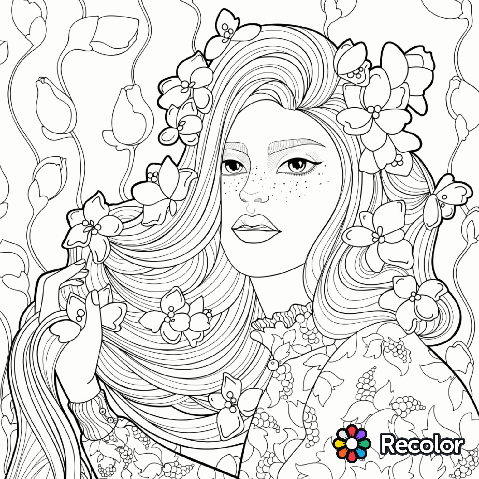 1536x1536 Hair Coloringes Images Inspirations Free Natural Stylist Bows