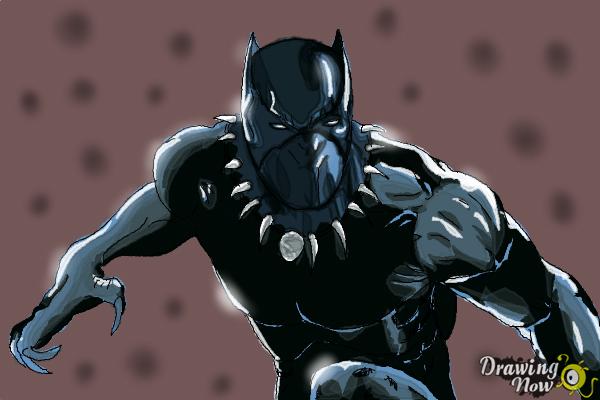 600x400 How To Draw Black Panther From Marvel