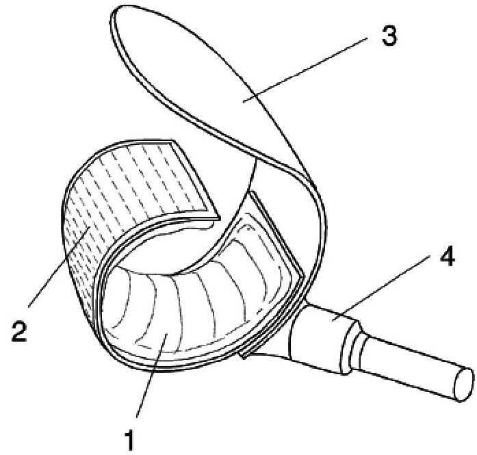 697x665 Drawing Of Finger Cuff With Inflatable Air Bladder (1), Flexible