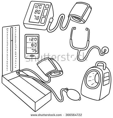 450x470 Collection Of Blood Pressure Machine Drawing High Quality