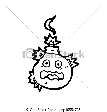 450x470 Cartoon Bomb Ready To Blow Stock Illustration