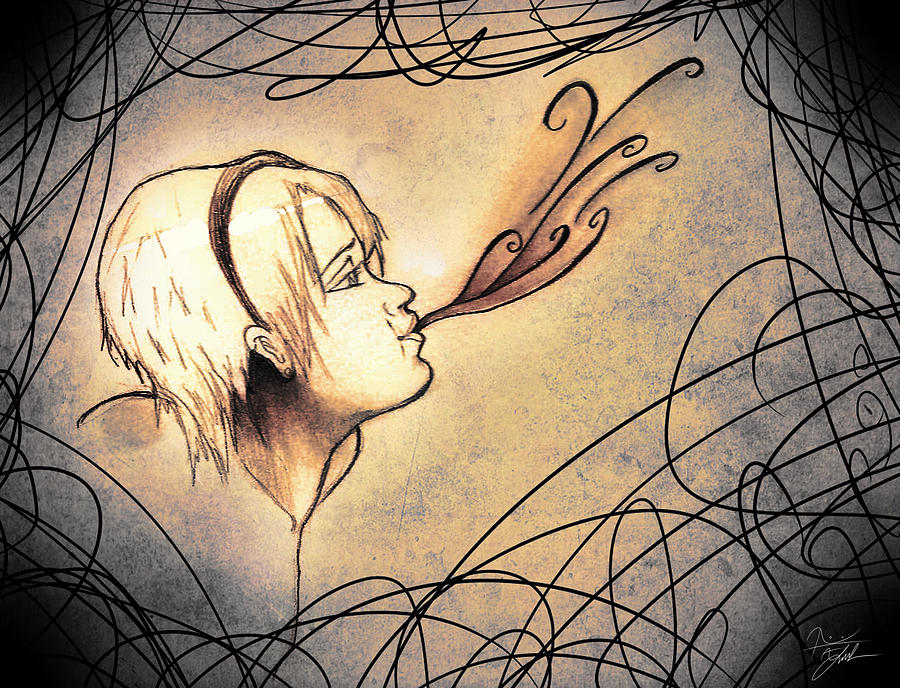 900x688 Blow Digital Art By Amanda Yauch