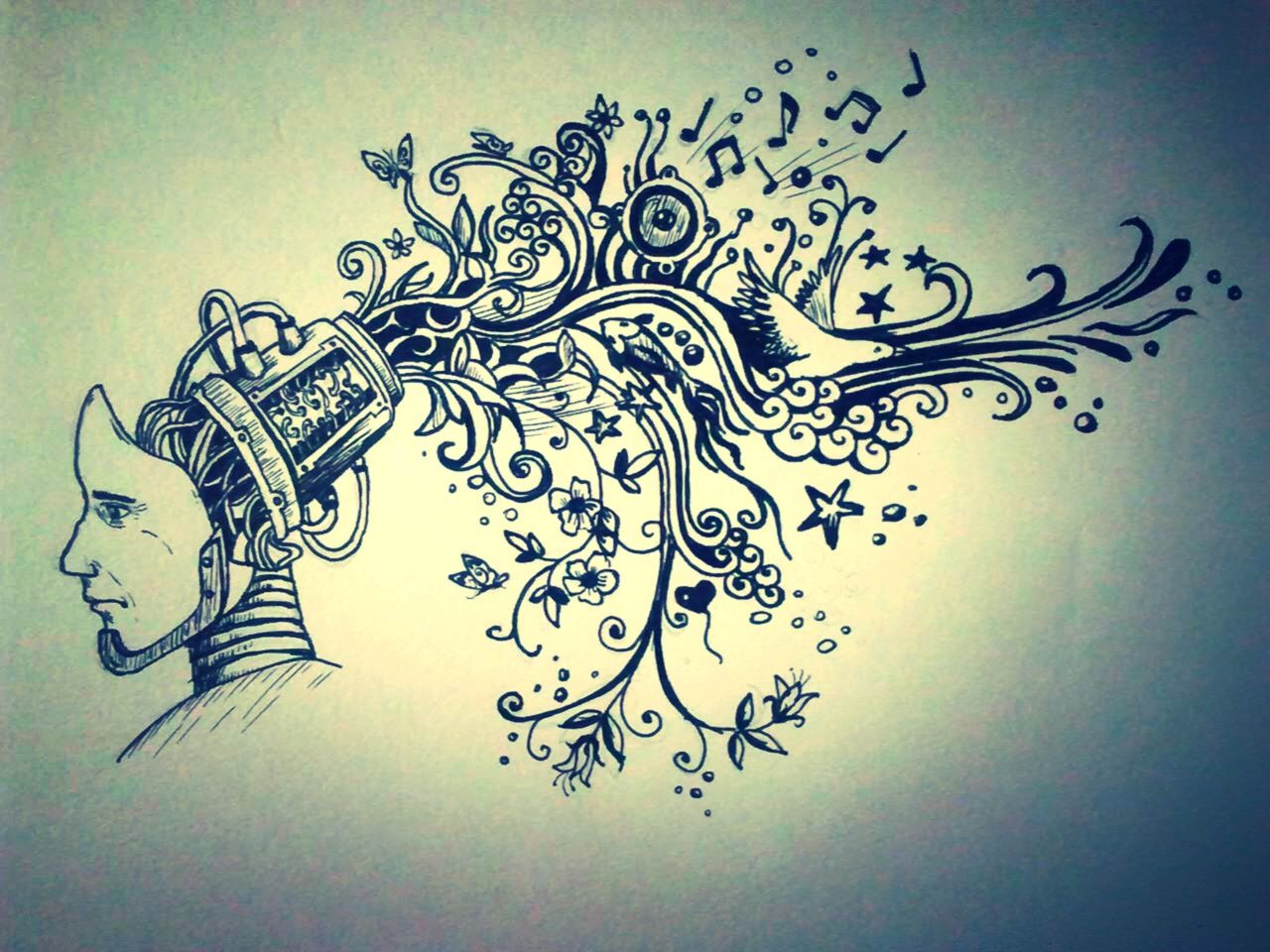1280x960 Mind Blow. Drawing By Gedaj My Doodles Doodles