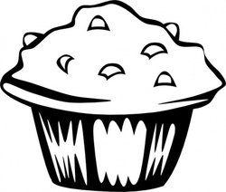 250x212 Free Blueberry Muffin (B And W) Psd Files, Vectors Amp Graphics