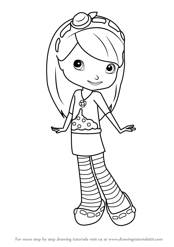 596x843 Learn How To Draw Blueberry Muffin From Strawberry Shortcake