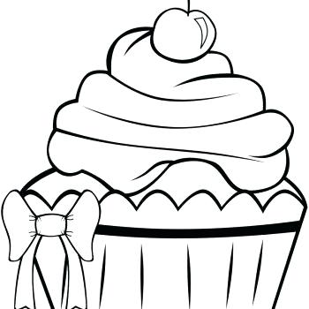 350x350 Muffin Coloring Page Cupcake Strawberry Coloring Page Cookie