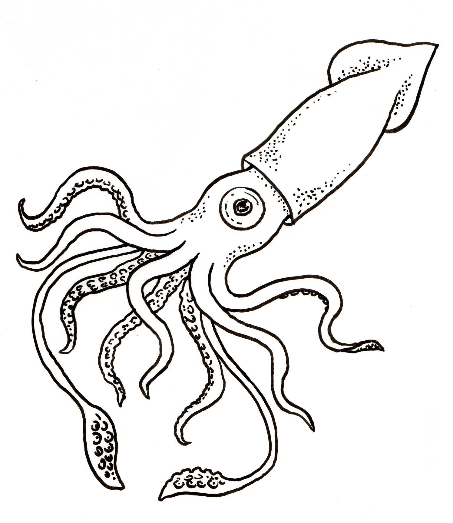 1496x1727 Sure Fire Octopus Pictures To Colour Outline Drawing