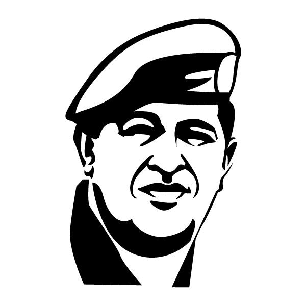 600x600 Hugo Chavez Vector Portrait By Vectorportal D5yrola.jpg
