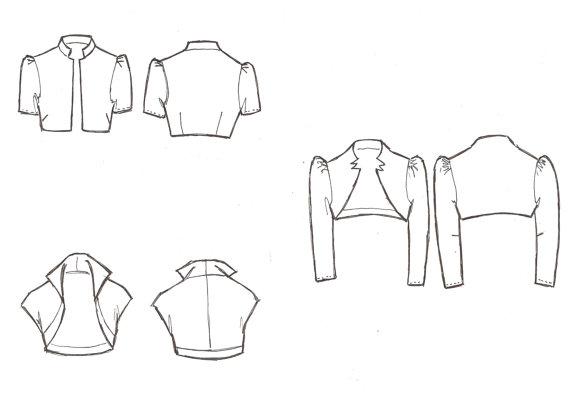 570x398 Custom Bolero Jacketsyou Choose The Fabric And Style