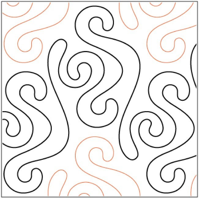 650x648 Bolero Quilting Pantograph Pattern By Sarah Ann Myers